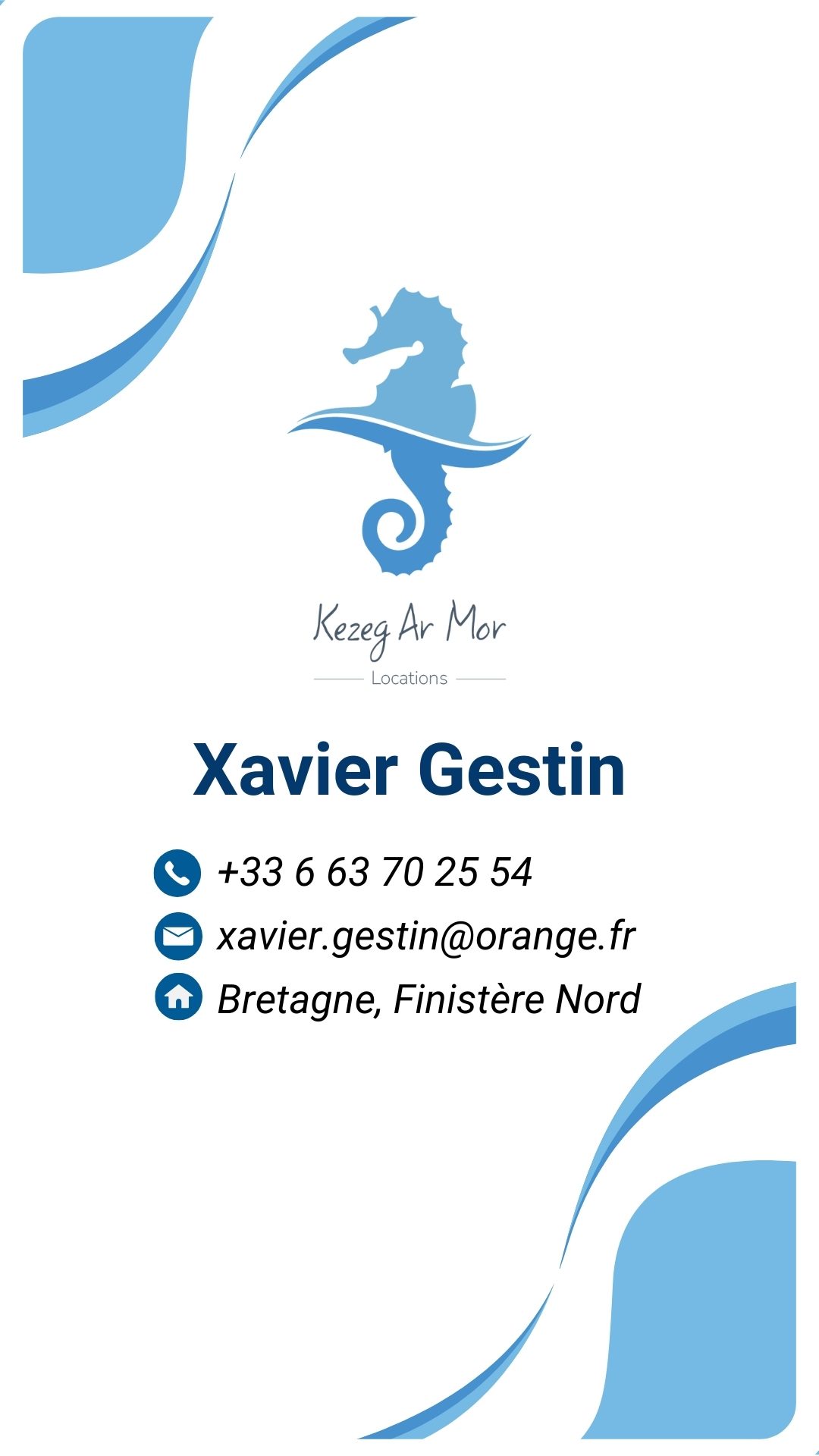 Blue and White Modern Company Business Card (1)